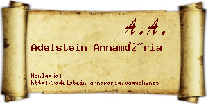 Adelstein Annamária névjegykártya